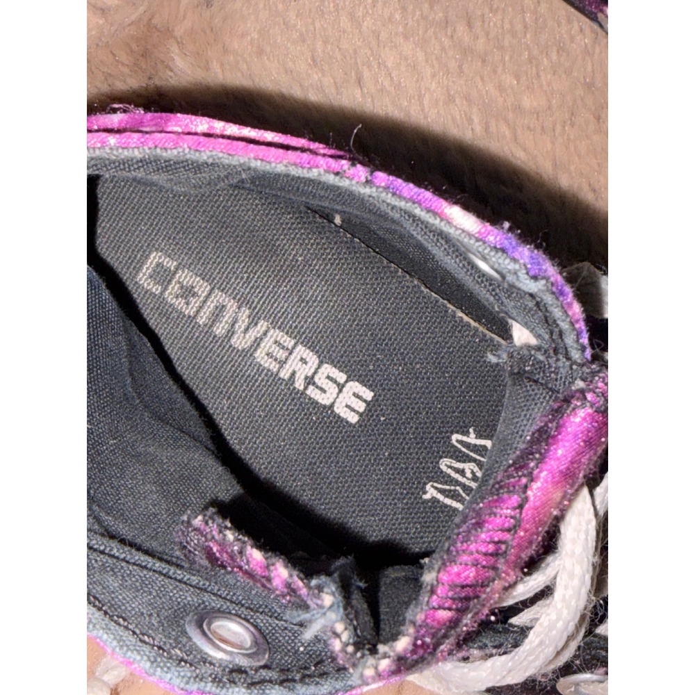Converse Chuck Taylor All Star High Top Purple Galaxy Unicorn Sneakers Womens 7 - Picture 8 of 10